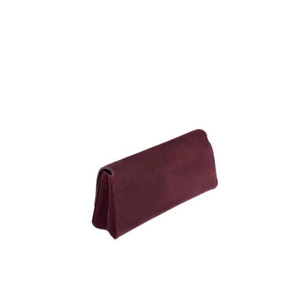Audrey Clutch in Rouge Noir Suede - Image 3