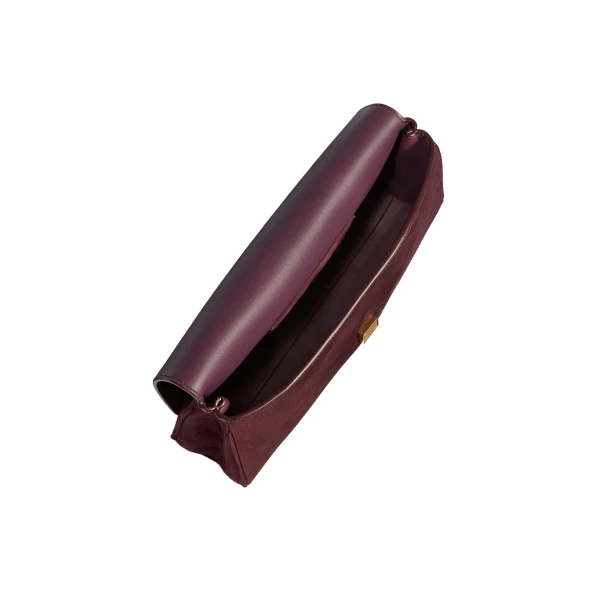 Audrey Clutch in Rouge Noir Suede - Image 4