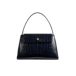 Khaite Audrey Top Handle Bag in Midnight Alligator