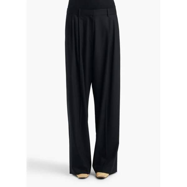 August Pant in Black Wool - Image 3
