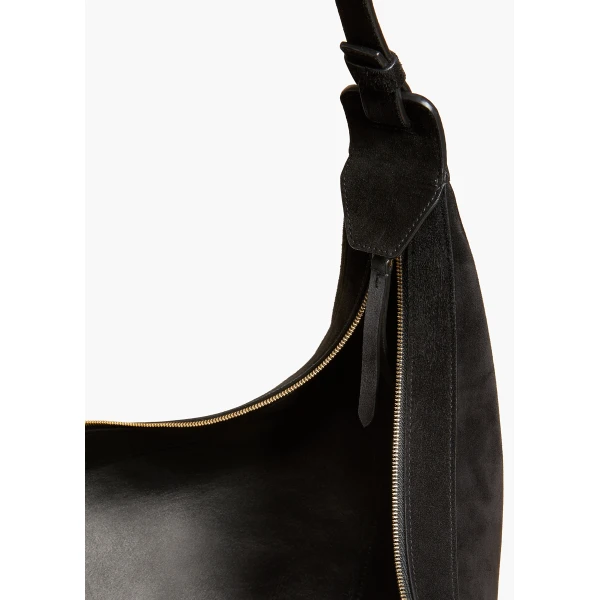 Augustina Hobo in Black Suede - Image 4