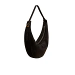 Khaite Augustina Hobo in Black Suede