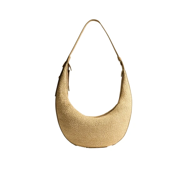 Augustina Hobo in Wheat Suede and Natural Raffia - Image 2