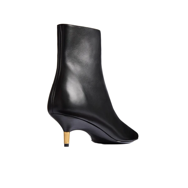 Bella Ankle Boot in Black Leather - Image 4