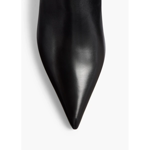 Bella Ankle Boot in Black Leather - Image 5