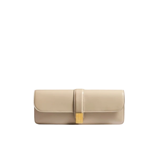 Khaite Blake Clutch in Burro