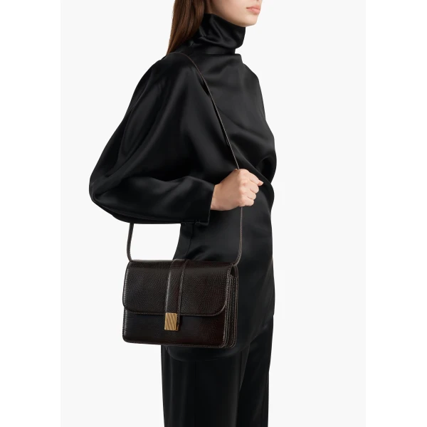 Blake Crossbody Bag in Ebano Lizard - Image 3
