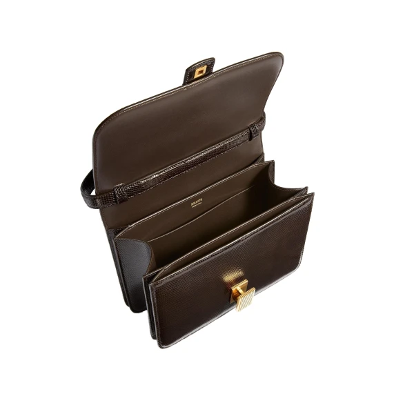 Blake Crossbody Bag in Ebano Lizard - Image 5