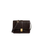 Khaite Blake Crossbody Bag in Ebano Lizard