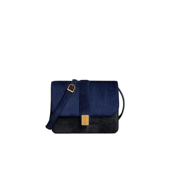Khaite Blake Crossbody Bag in Midnight Navy