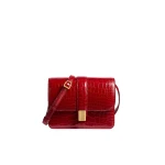 Khaite Blake Crossbody Bag in Ruby Alligator