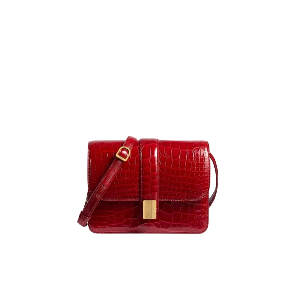 Blake Crossbody Bag in Ruby Alligator