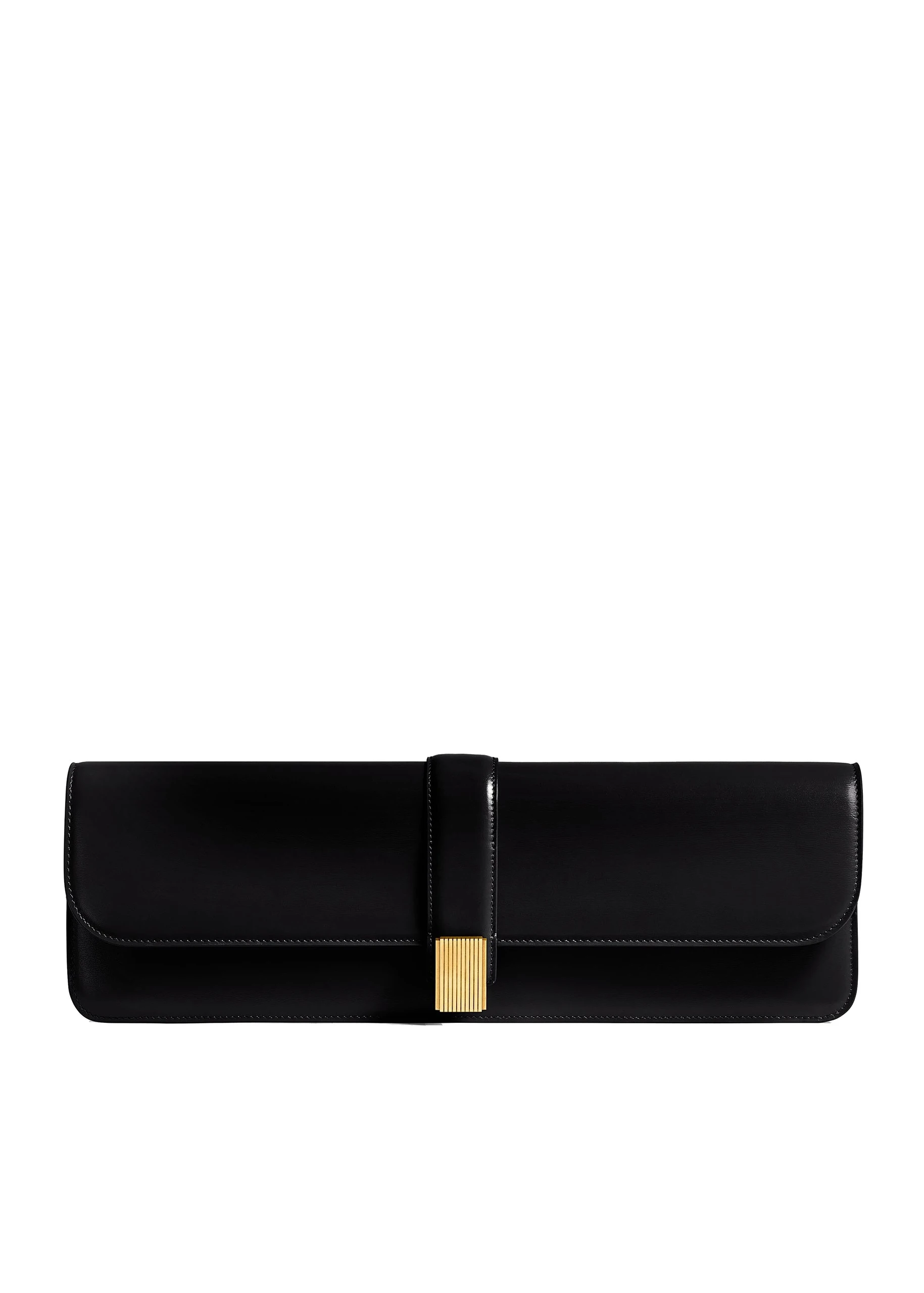 Khaite Blake Long Clutch in Black | Buy Bags at Luxury Shoes Khaite Blake Long Clutch in Black