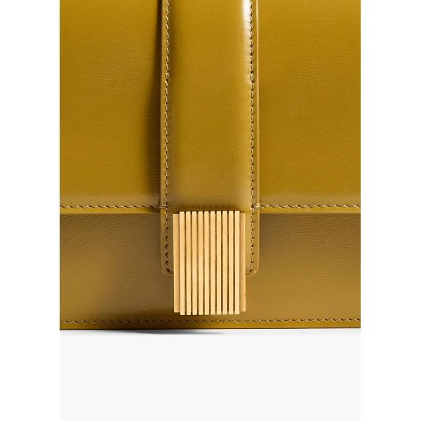 Blake Long Clutch in Golden Olive - Image 4