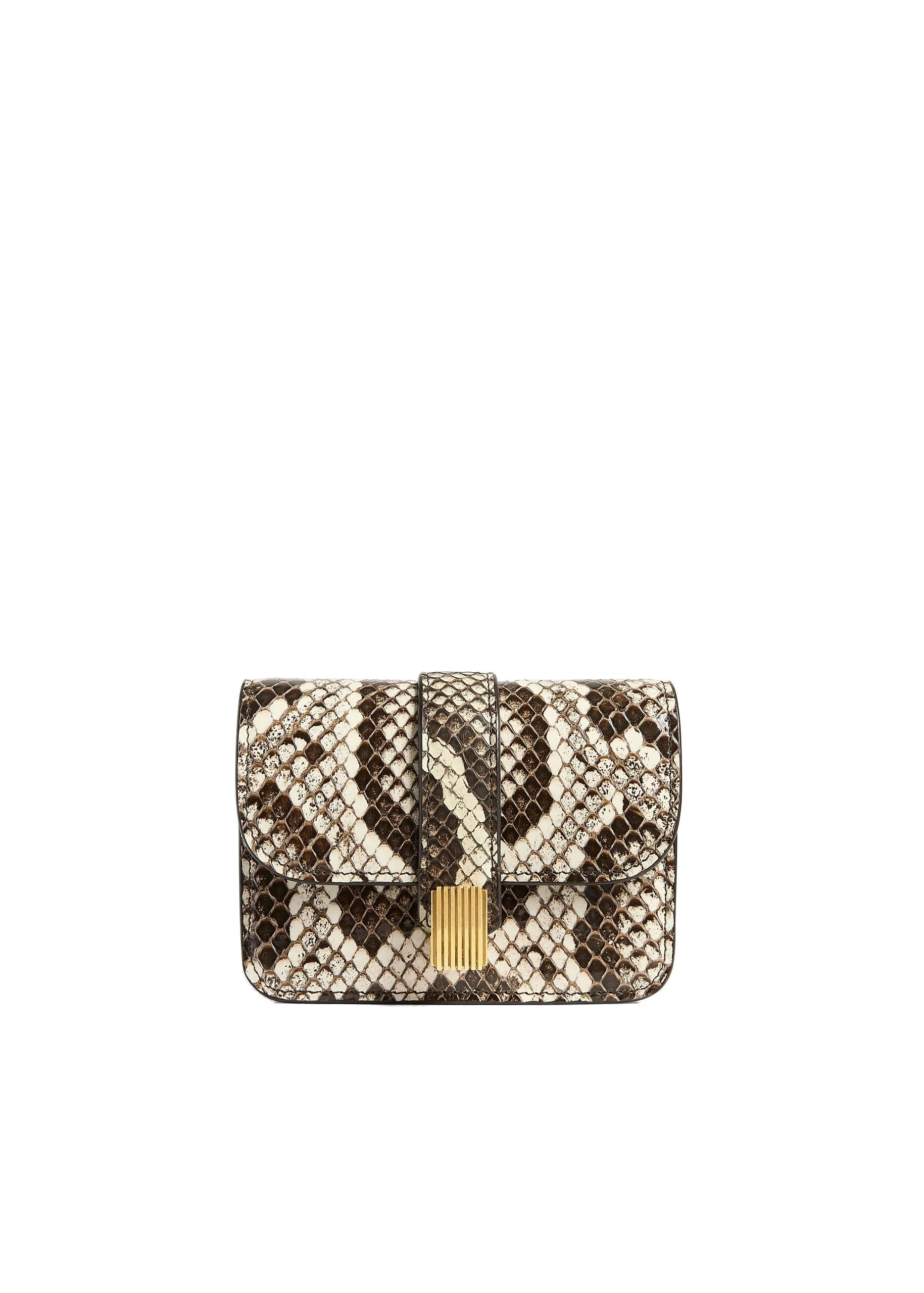 Khaite Blake Nano Bag in Natural Python | Buy Bags at Luxury Shoes Khaite Blake Nano Bag in Natural Python