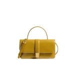 Khaite Blake Top Handle Bag in Golden Olive