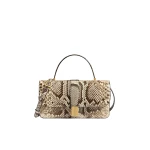 Khaite Blake Top Handle Bag in Natural Python