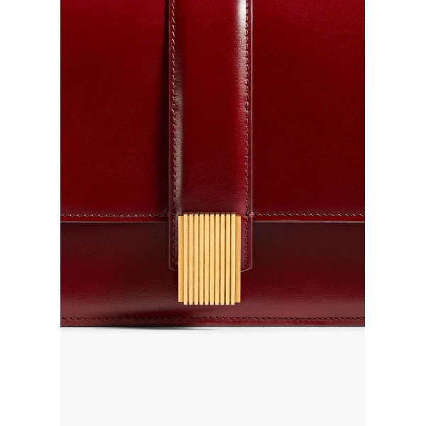 Blake Top Handle Bag in Oxblood - Image 4