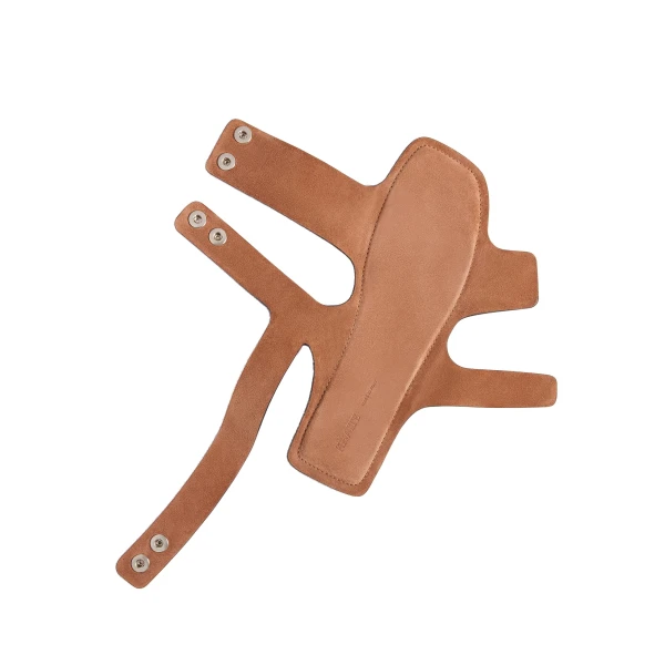 Boden Sandal in Dark Tan Leather with Silver Studs - Image 4