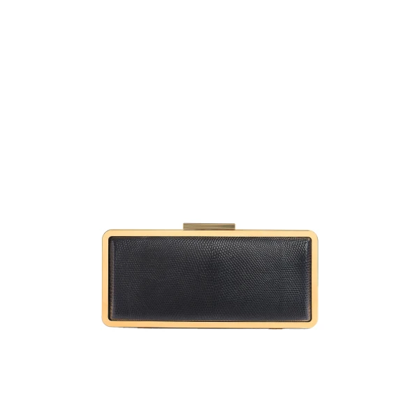 Khaite Casey Minaudiere in Midnight Lizard
