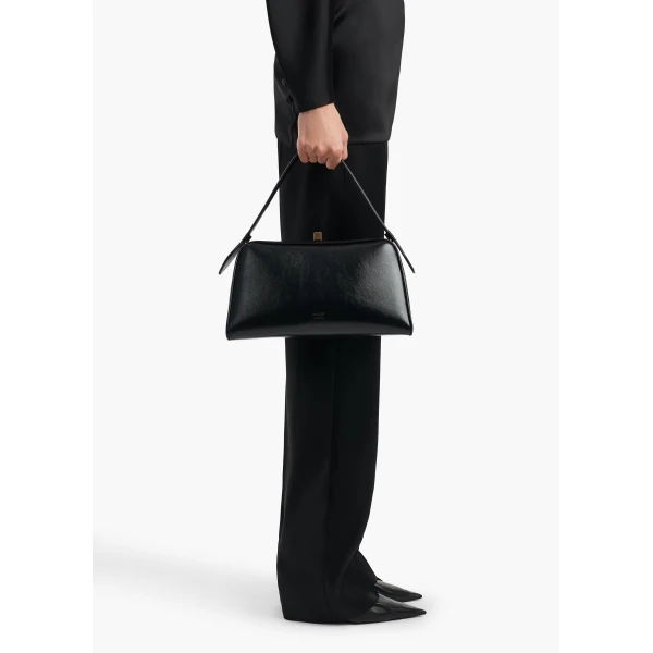 Cate Bag in Black Crackle Patent Leather - Image 3