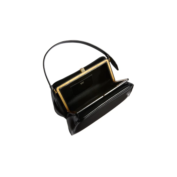 Cate Bag in Black Crackle Patent Leather - Image 5