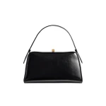 Khaite Cate Bag in Black Crackle Patent Leather