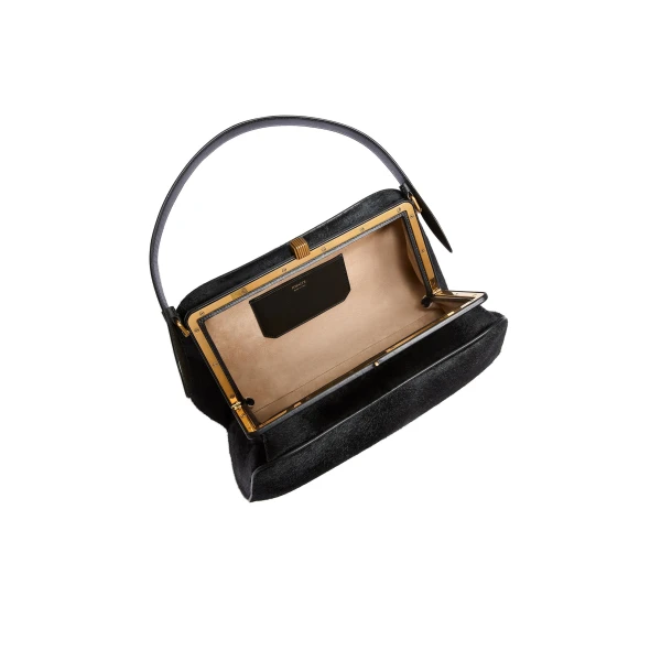 Cate Bag in Black Haircalf - Image 4