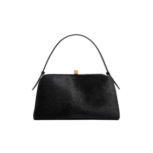 Khaite Cate Bag in Black Haircalf