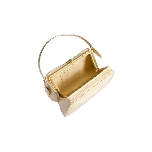 Cate Bag in Champagne Alligator - Image 5