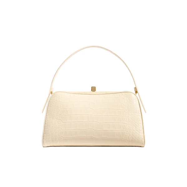 Khaite Cate Bag in Champagne Alligator