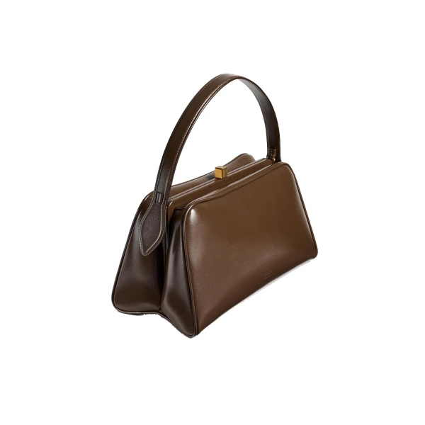 Cate Bag in Chestnut Crackle Patent Leather - Image 2