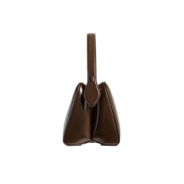 Cate Bag in Chestnut Crackle Patent Leather - Image 4