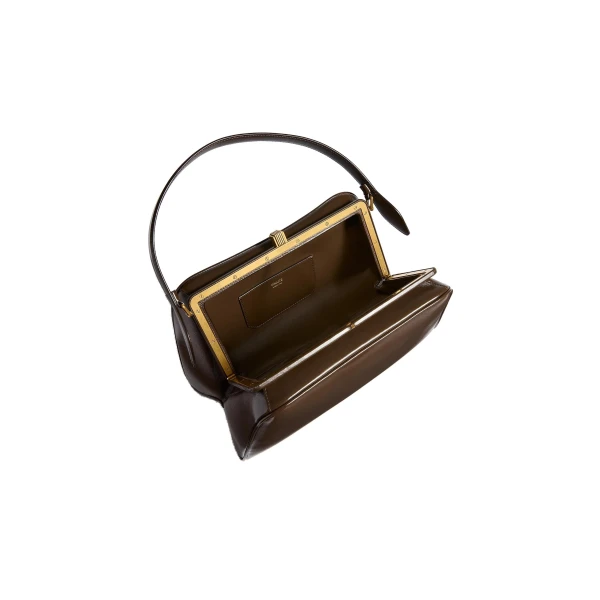 Cate Bag in Chestnut Crackle Patent Leather - Image 5