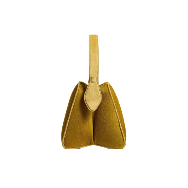 Cate Bag in Golden Olive Haircalf - Image 3