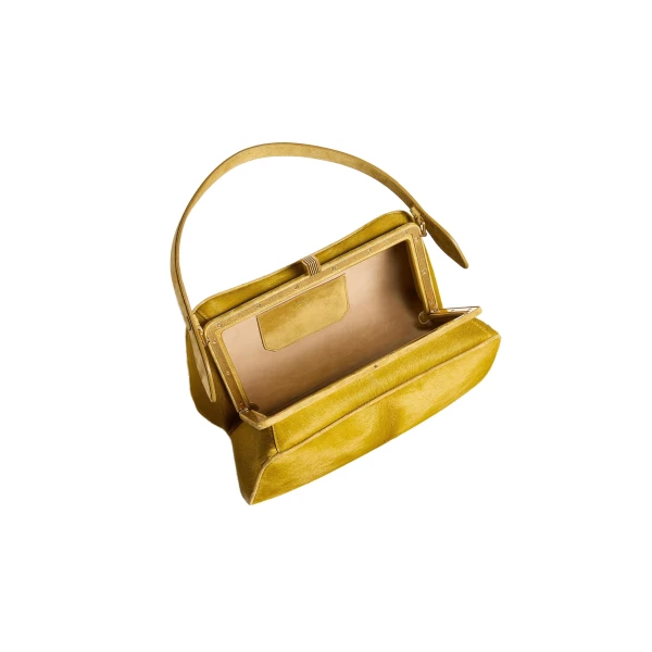 Cate Bag in Golden Olive Haircalf - Image 4