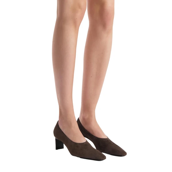 Cecilia Pump in Sable Suede - Image 3
