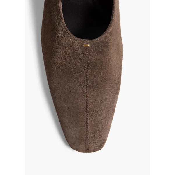 Cecilia Pump in Sable Suede - Image 5