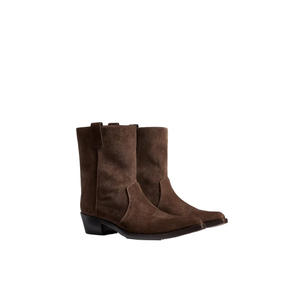 Clive Ankle Boot in Ebano Suede - Image 2