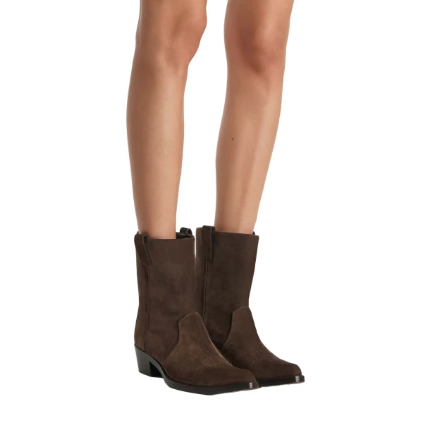 Clive Ankle Boot in Ebano Suede - Image 3