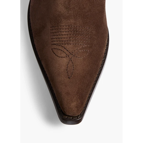 Clive Ankle Boot in Ebano Suede - Image 5