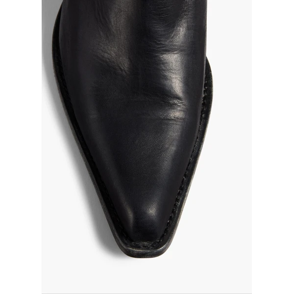 Clive Boot in Black Leather - Image 4
