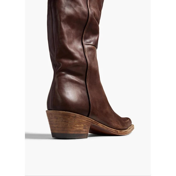 Clive Boot in Dark Brown Leather - Image 3