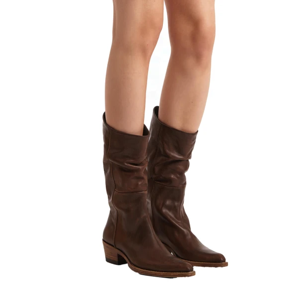 Clive Boot in Dark Brown Leather - Image 5