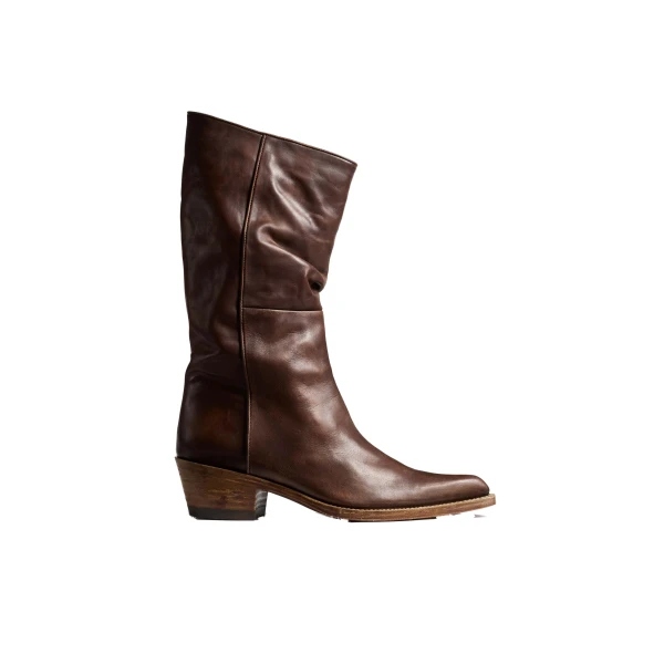 Khaite Clive Boot in Dark Brown Leather