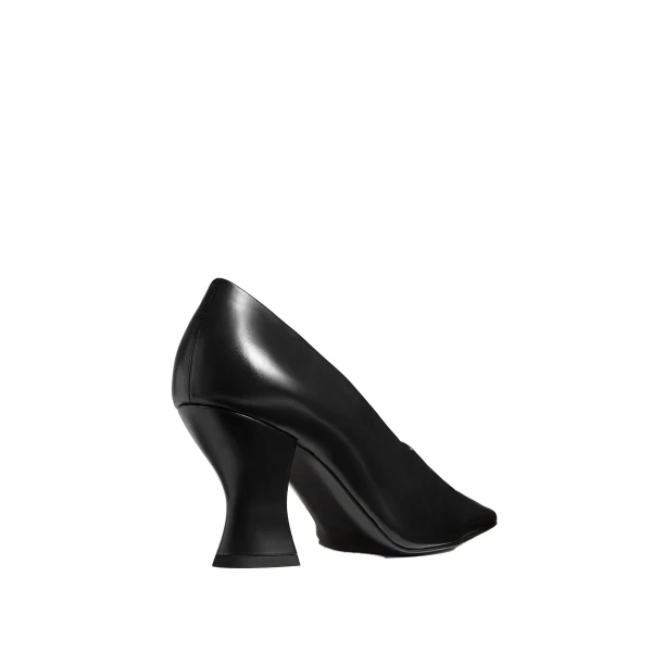 Colleen Pump in Black Glazed Leather - Image 4