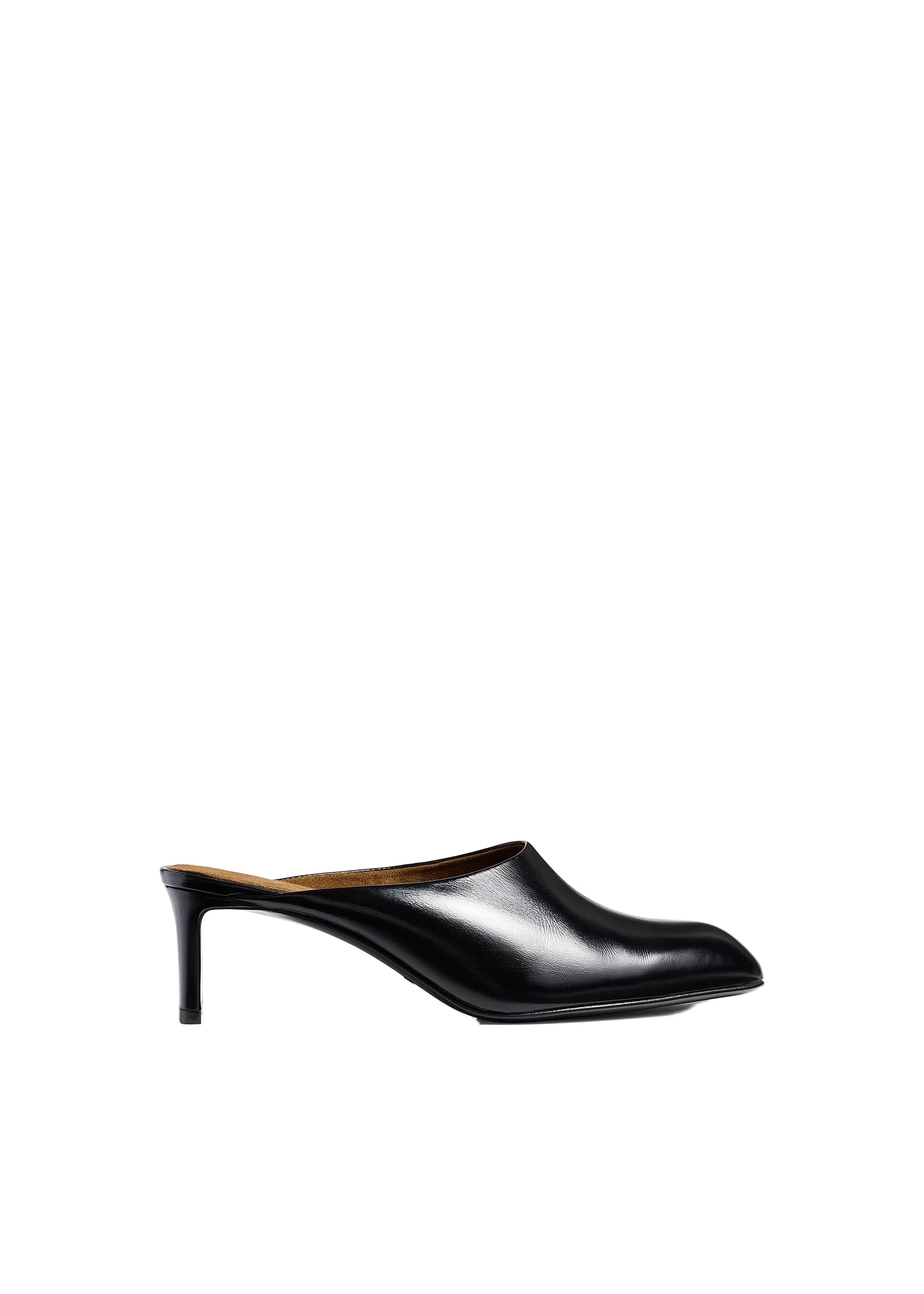 Khaite Colt Low Mule in Black | Buy Shoes at Luxury Shoes Khaite Colt Low Mule in Black