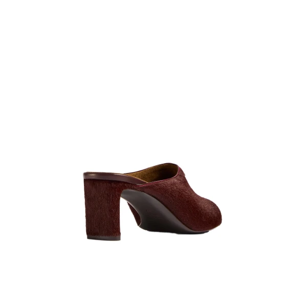 Colt Low Mule in Rouge Noir Haircalf - Image 3