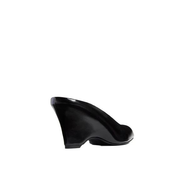 Colt Wedge in Black Glazed Leather - Image 3