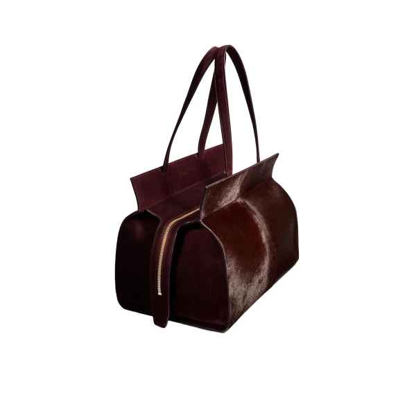Crosby Bag in Rouge Noir Suede - Image 2